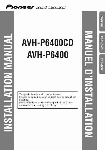 Pioneer Car Video System AVH-P6400-page_pdf